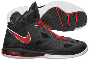 LeBron James  signature Basketball Shoes: Nike Air Max LeBron 8 PS  (2011 Playoffs NBA Season)