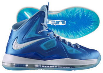 LeBron James  signature Basketball Shoes: Nike LeBron X and X+  (2012-13 NBA Season)